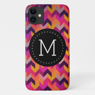 Hip Colourful Geometric Pattern Customised Monogra Case-Mate iPhone Case
