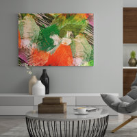 Hip Colourful Grunge Style Brushstrokes Art Patter