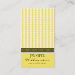 Hip Customised Gingham Mummy Calling Cards :: 05