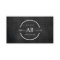 HIP & EDGY MONOGRAM LOGO with ARROW on BLACK WOOD