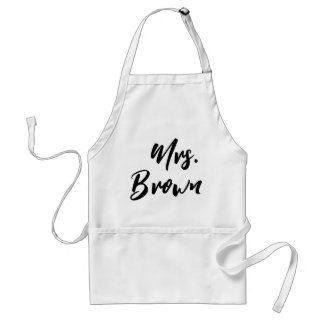 Hip Elegant Couple Personalised Mrs. Pocket Aprons