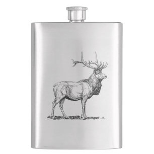 Hip flask with Deer / Flachmann with deer