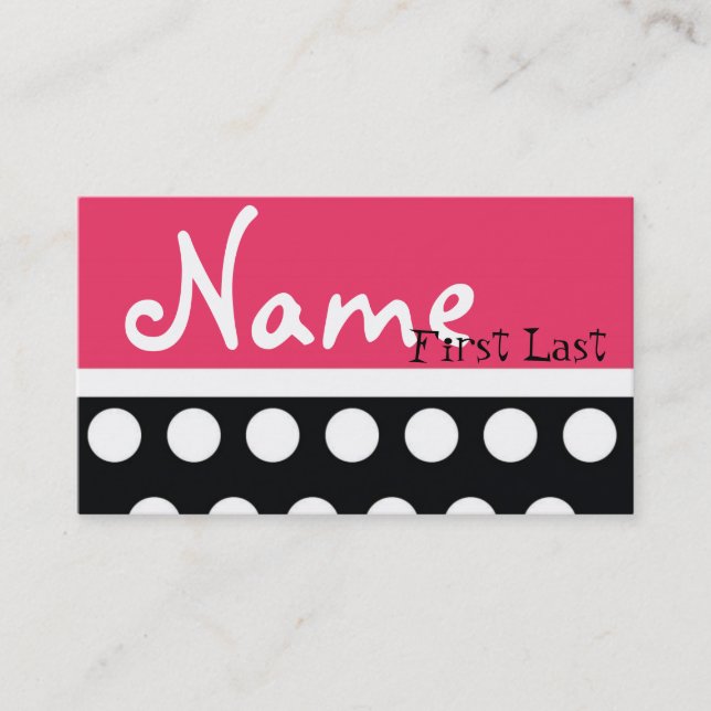 Hip Girl Calling Card (Front)