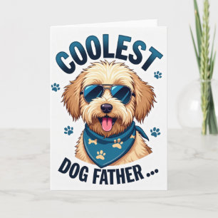 Hip Golden Dog Father Card