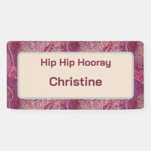 Hip Hip Hooray Adult Birthday Banner