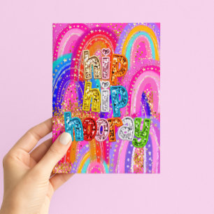Hip Hip Hooray Birthday Card