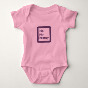 Hip Hip Hooray Dysplasia Awareness Baby Bodysuit
