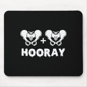 Hip Hip Hooray Funny Anatomy Pun Skeleton Bone  Mouse Pad