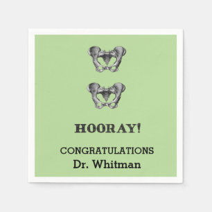 Hip Hip Hooray Personalised Graduation Napkin
