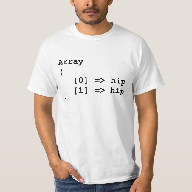 Hip Hip Hooray Programming Array T-Shirt (Front)