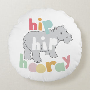 Hip Hip Hooray Round Cushion