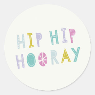 Hip Hip Hooray Sticker - Lime