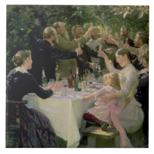 Hip Hip Hurrah! Artists' Party at Skagen, 1888 Tile