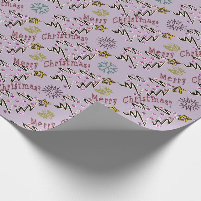 Hip Holidaze - Lavender Fog Wrapping Paper (Corner)