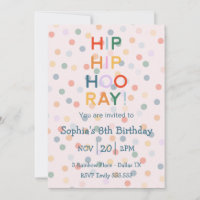 Hip Hooray Boy Girl Birthday Party Rainbow