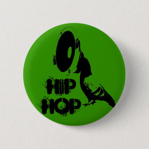 hip hop 6 cm round badge