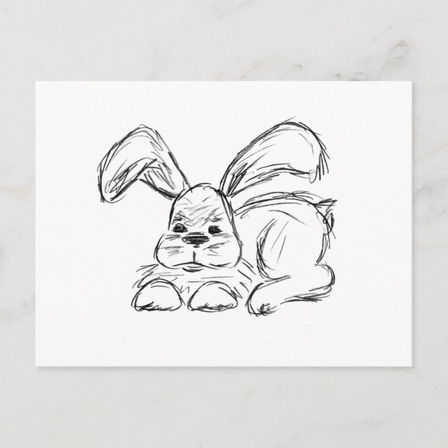 Hip Hop, A Bunny Rabbit Postcard (Front)