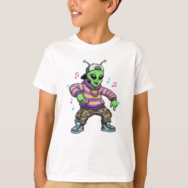 Hip Hop Alien T-Shirt (Front)