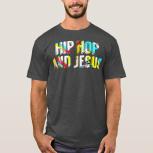 Hip Hop and Jesus Fun Colourful Christian Premium T-Shirt