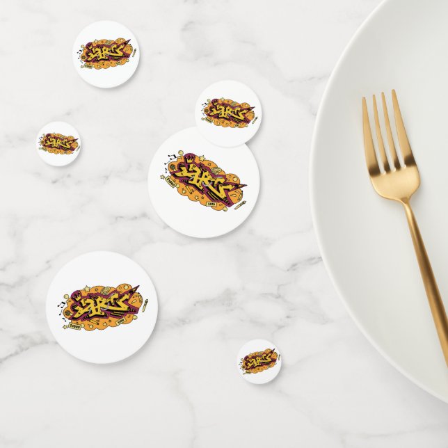 Hip hop art graffiti party confetti (Group)