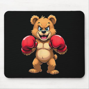 Hip Hop Bear Boxing Kickboxing Mouse Pad