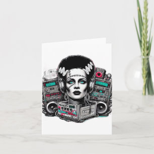 Hip Hop Bride Of Frankenstein Card
