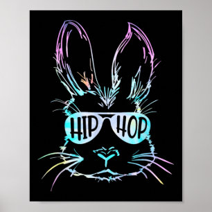 Hip Hop Bunny Boys Kids Toddler Easter Rabbit Yout Poster