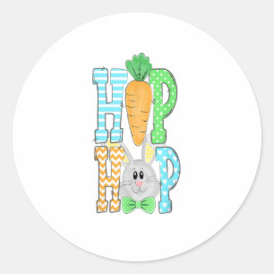 Hip Hop Bunny Easter Bunny Classic Rabbit Lover Classic Round Sticker