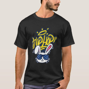 Hip Hop Bunny Face Sunglasses Funny  Easter Boys G T-Shirt