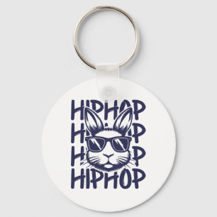Hip Hop Bunny Sungles Easter For Kids Boys Men  Key Ring