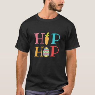 Hip Hop Carrot With Egg Women Girls Kids Cute Bunn T-Shirt