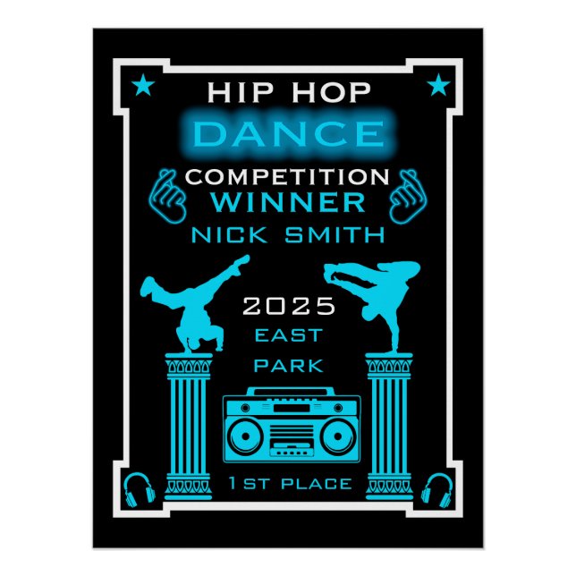 Hip Hop Dance Competition Poster (Front)