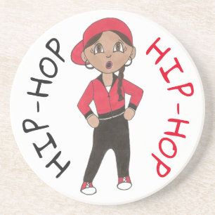 Hip Hop Dance Crew Hiphop Girl Dancer Teacher Gift Coaster
