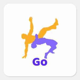 Hip Hop Dance Dance Battle Digital Art Freestyle Square Sticker