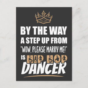 Hip Hop Dancer is the Ultimate in Appeal. Fun Gift Postcard