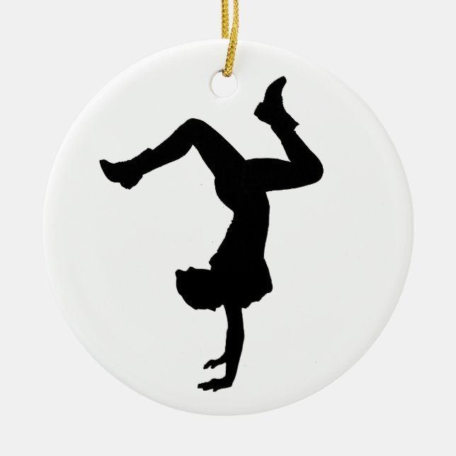 Hip Hop Dancer Personalised Ornament (Front)
