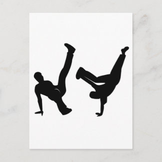 hip hop dancer postcard