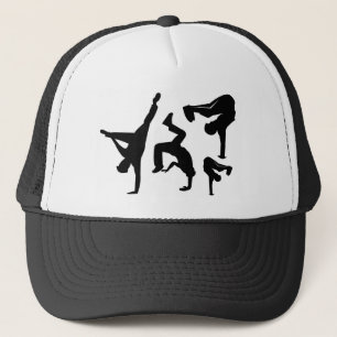 hip hop dancer trucker hat
