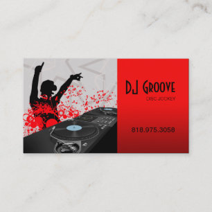 Hip Hop DeeJay Disc Jockey - Music Business Card