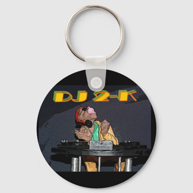 Hip Hop DJ 2-K Keychain (Front)