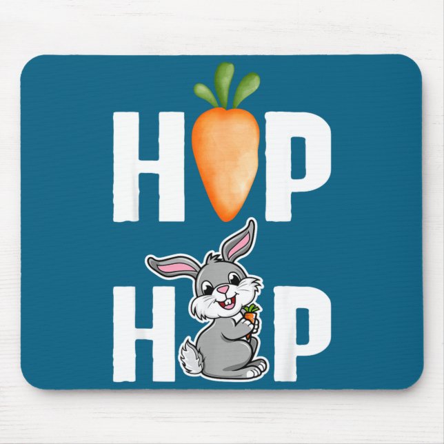 Hip Hop Easter Bunny Easter Mouse Pad (Front)