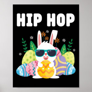 Hip Hop Easter Bunny Happy Easter Day Women Poster