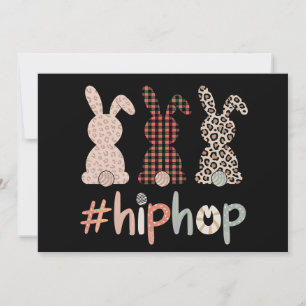 Hip Hop Easter Bunny Spring Cute Invitation