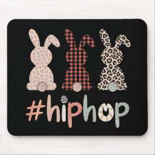 Hip Hop Easter Bunny Spring Cute Mouse Pad