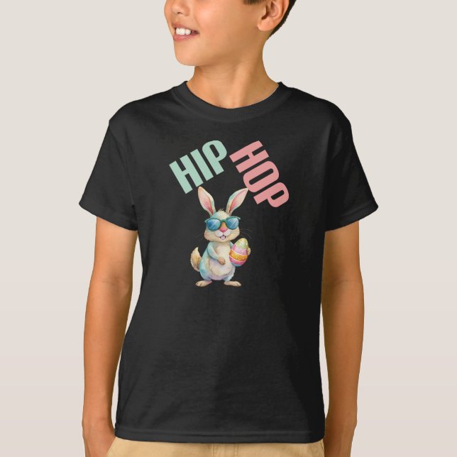 Hip Hop Easter Bunny  T-Shirt (Front)