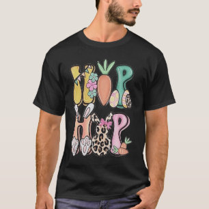 Hip Hop Easter Women Girls Leopard Print Plaid Bu T-Shirt