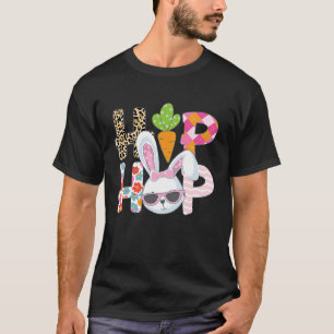 Hip Hop Easter Women Girls Leopard Print Plaid Bu T-Shirt