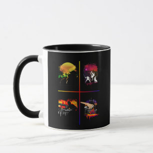 Hip Hop Elements Colourful Art MC DJ Breakdance Mug