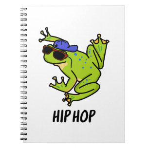 Hip Hop Funny Hopping Frog Pun Notebook