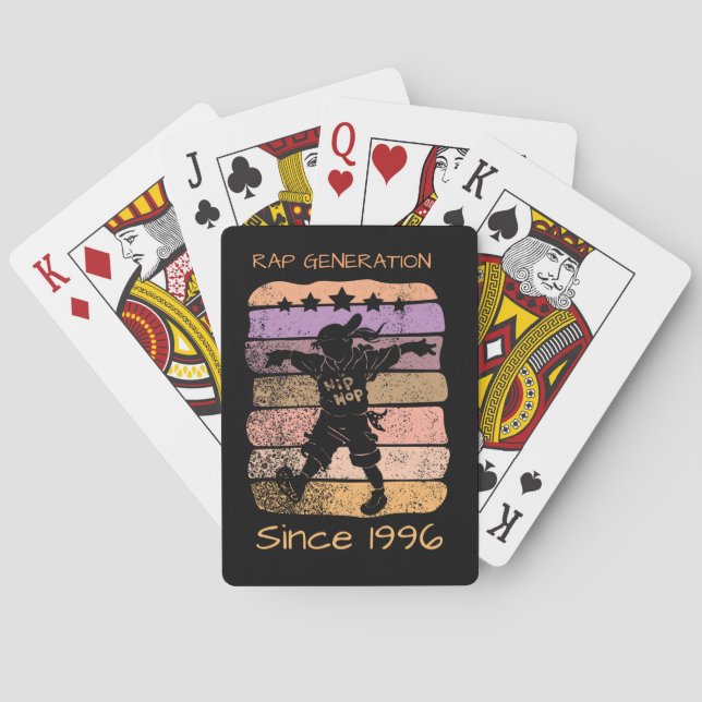Hip Hop Generation 1996 Retro Playing Cards (Back)